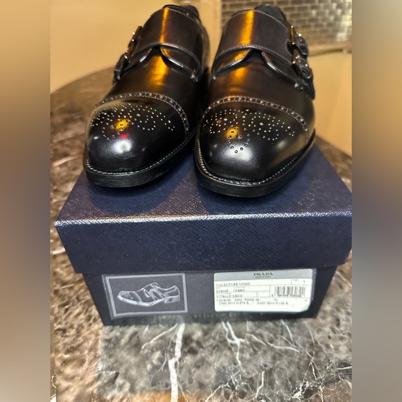 Men’s Authentic Prada monk dress shoe size 8 - Picture 5 of 17